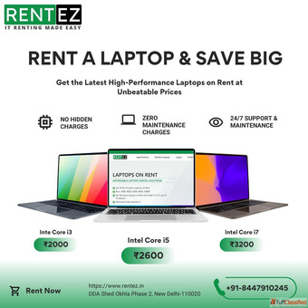 Laptops on Rent in Delhi - Rentez