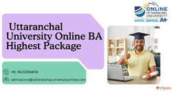uttaranchal university Online ba highest package