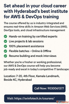 Best AWS And DevOps Training Institute in Hyderabad