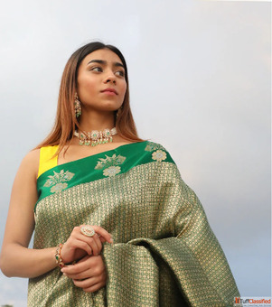 Buy 100 Pure Silk Sarees from Varanasi Reshamm Banaras Sarees Online
