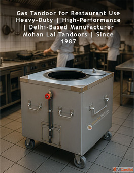 Delhi's No.1 Commercial Gas Tandoor Manufacturer - Mohan Lal Tandoors