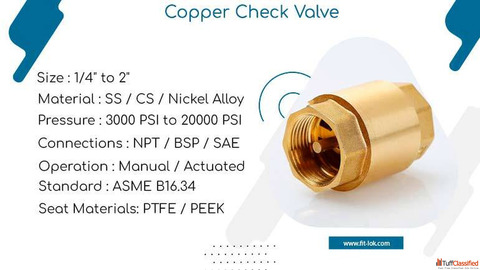 Cu Alloy Non Return Valve Manufacturer in India