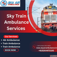 Transport your patient using Sky Train Ambulance Services in...