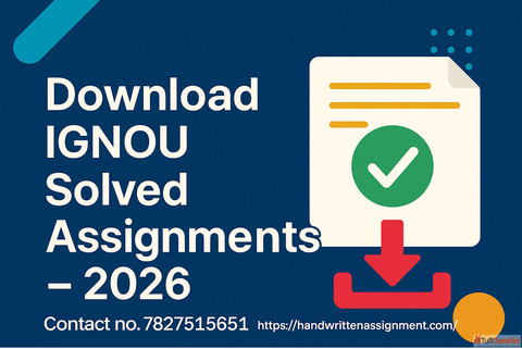 Best Site for IGNOU Solved Assignments - Instant Download