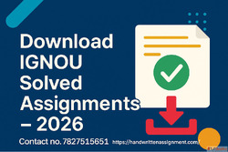 Best Site for IGNOU Solved Assignments - Instant Download