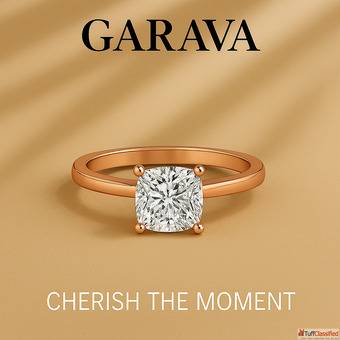 Square Solitaire Ring
