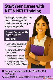 Teacher Training Course with Practical Learning Career Guidance - INDOSS