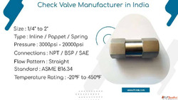 Swing Check Valve Sizes and Dimensions