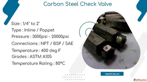 ASTM A105 Poppet Check Valve Manufacturer in India