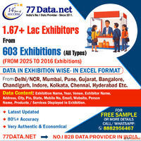 77Data Download the Verified List of Exhibition Exhibitors D...
