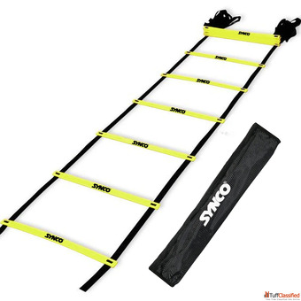 Synco Agility Speed Ladder -Adjustable 4m Yellow