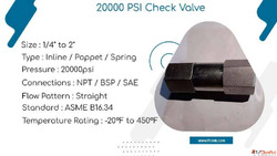 20000 PSI Check Valve