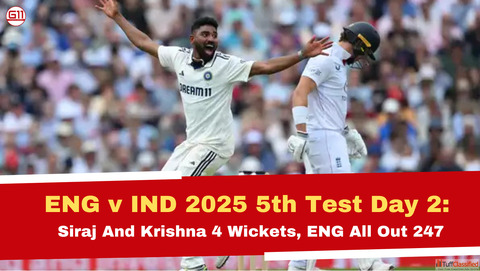 Siraj Krishna Shine in ENG vs IND 5th Test 2025
