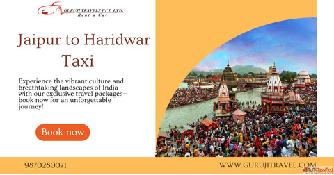 Best cab Booking website for Jaipur to Haridwar Cab