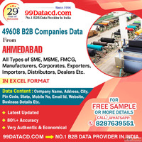 Top Verified List of Industries in Ahmedabad - 99Datacd