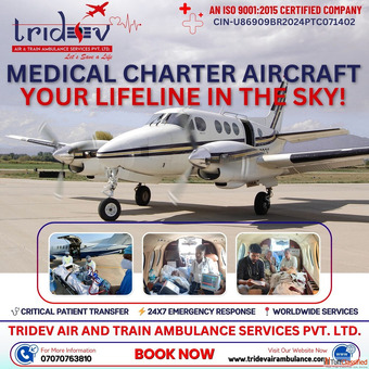 Most Demanded Tridev Air Ambulance Services in Delhi Is for Relocation