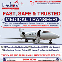 Medical Assistance Of Tridev Air Ambulance Services In Kolka...