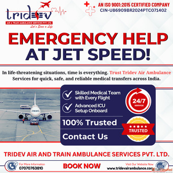 Take Off The FlightTridev Air Ambulance Services in Guwahati Helps You