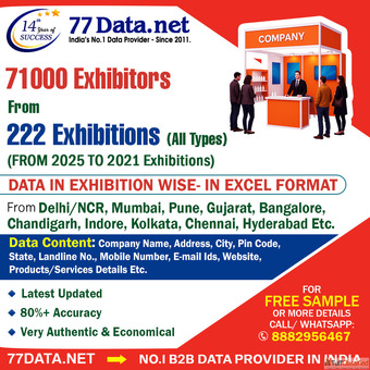 Download 71000 Exhibitors List in Excel Format