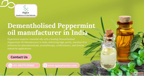 Quality Assured Dementholised Peppermint Oil Manufacturer in India