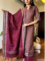 Handloom Kurti with Dupatta Set