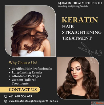 Keratin hair straightening Perth