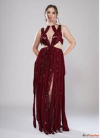 off the shoulder gown