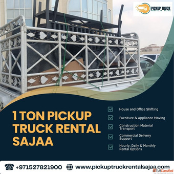 1 Ton Pickup Truck Rental in Sajaa