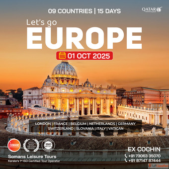 Europe Tour Packages From Kerala