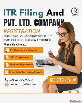 ITR Filing Pvt. Ltd. Company Registration Fast Affordable