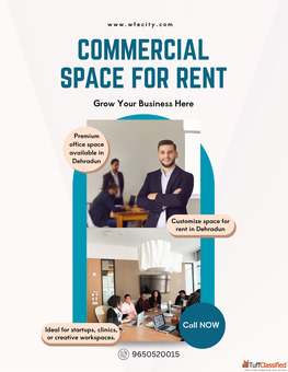 How can I get Commercial Office Space for rent in Dehradun