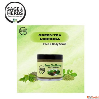 Revitalize Your Skin with Green Tea Moringa Face Body Scrub