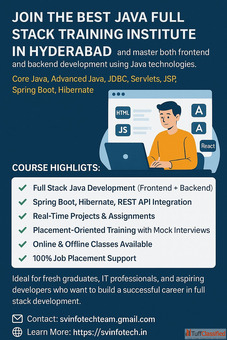 Best Java Full Stack Training Institute in Hyderabad - Become a Full Stack Java Developer