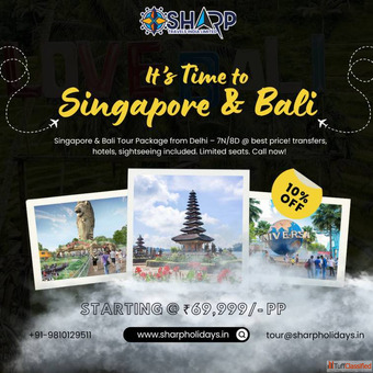 Amazing Singapore Bali Tour Package from Delhi - Book Now