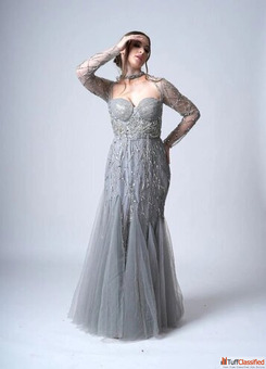 off the shoulder gown