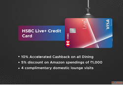 HSBC Live Plus Credit Card - One of the best cashback credit...