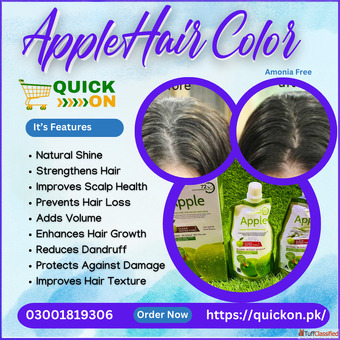 Apple Hair Color - Herbal Safe Long-Lasting Hair Dye in Pakistan 03001819306