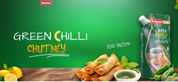 Zesty Green Chili Chutney - A Flavor Burst by Rennee Foods