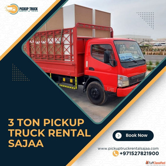 3 Ton Pickup Truck Rental in Sajaa