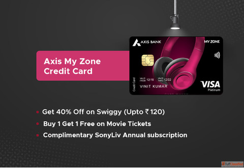 Axis MyZone Credit Card - Entry level card offering benefits across Shopping Dining and Entertainmen