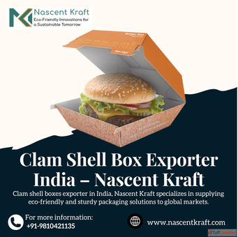 Clam Shell Box Exporter India - Nascent Kraft