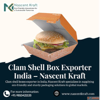 Clam Shell Box Exporter India - Nascent Kraft