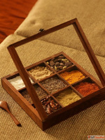 ExclusiveLane Brown Handcrafted Sheesham Wood Spice Box With...