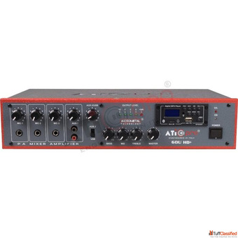 ATIPRO 60U HD Plus PA Amplifier 60 Watt for Clear Sound Output