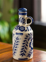 ExclusiveLane White Blue Mughal Gardens Handcrafted Ceramic ...