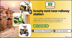 Experience Varanasi with Scooty rent near railway station