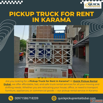 Pickup Truck for Rent in Karama