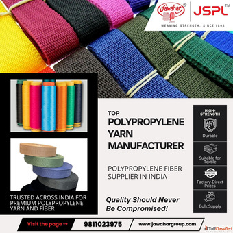 Top Polypropylene Yarn Manufacturer Polypropylene Fiber Supplier in India