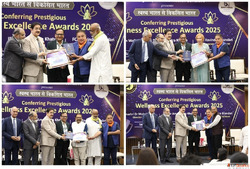 Dr. Sandeep Marwah Presents Health Wellness Excellence Award...