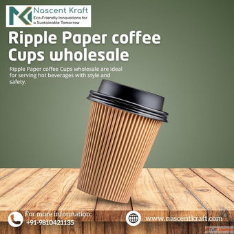 Wholesale Ripple Paper Coffee Cups at Nascent Kraft